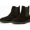 Cheap Vinci Leather Shoes Vinci Leather The Nayrobi Suede Leather Chelsea Casual Boot (12418) Black