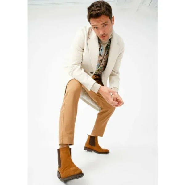 vinci_leather_the_nayrobi_6.webp Store Vinci Leather Shoes Vinci Leather The Nayrobi Suede Leather Chelsea Casual Boot (12418) Brown