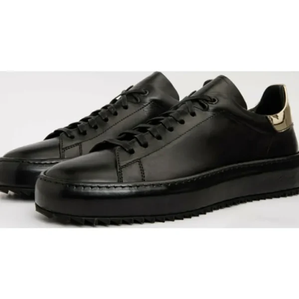vinci_leather_the_noble_b_1.webp Cheap Vinci Leather Shoes Vinci Leather The Noble Leather Sneaker (D-2189) Black
