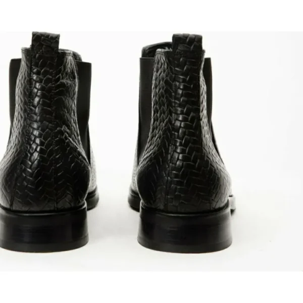 vinci_leather_the_oslo_bl_2.webp Clearance Vinci Leather Shoes Vinci Leather The Oslo Leather Chelsea Boot (14137 S-5) Black