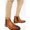 Clearance Vinci Leather Shoes Vinci Leather The Oslo Leather Chelsea Boot (14137 T-5) Brown
