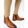 Clearance Vinci Leather Shoes Vinci Leather The Oslo Leather Chelsea Boot (14137 T-5) Brown