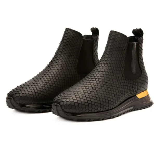 vinci_leather_the_panther_2-1.webp Online Vinci Leather Shoes Vinci Leather The Panther Leather Chelsea Boot Black