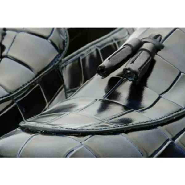 vinci_leather_the_parga_n_4.webp Fashion Vinci Leather Shoes Vinci Leather The Parga Leather Tassel Casual Loafer (15285) Navy