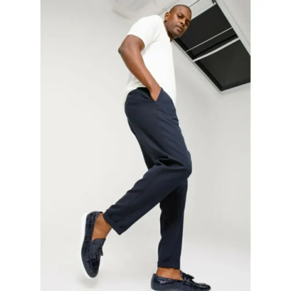 vinci_leather_the_parga_n_5.webp Fashion Vinci Leather Shoes Vinci Leather The Parga Leather Tassel Casual Loafer (15285) Navy