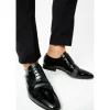 Shop Vinci Leather Shoes Vinci Leather The Paris Patent Plain Toe Oxford Shoe (10290) Black