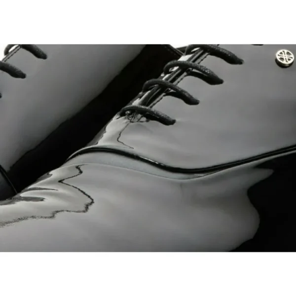 vinci_leather_the_paris_b_3.webp Shop Vinci Leather Shoes Vinci Leather The Paris Patent Plain Toe Oxford Shoe (10290) Black