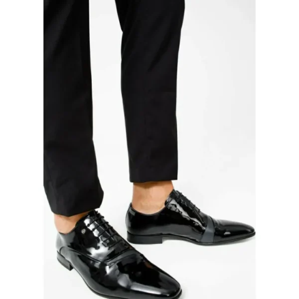 vinci_leather_the_paris_b_9.webp Shop Vinci Leather Shoes Vinci Leather The Paris Patent Plain Toe Oxford Shoe (10290) Black