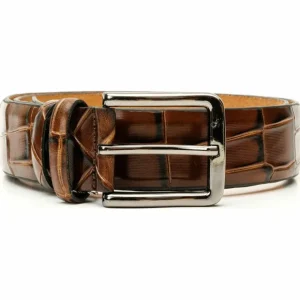 Fashion Vinci Leather Shoes Vinci Leather The Patton Color Calfskin Belt Brown