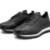 Shop Vinci Leather Shoes Vinci Leather The Pennsylvania Leather Sneaker (15410) Black