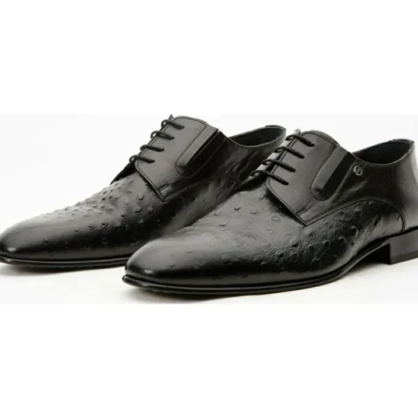 vinci_leather_the_porto_a_2.webp Cheap Vinci Leather Shoes Vinci Leather The Porto Alegre Leather Derby Shoe (10769) Black