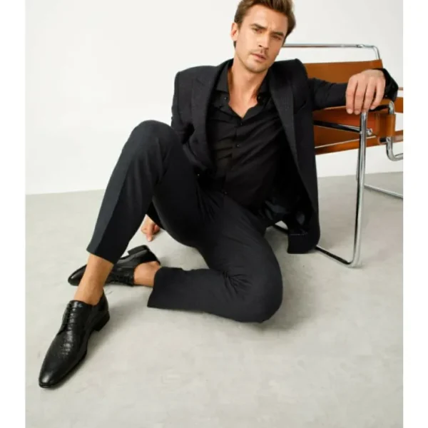 vinci_leather_the_porto_a_9.webp Cheap Vinci Leather Shoes Vinci Leather The Porto Alegre Leather Derby Shoe (10769) Black