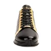 Outlet Vinci Leather Shoes Vinci Leather The Prestige Limited Edition High-Top Sneaker Black & Gold