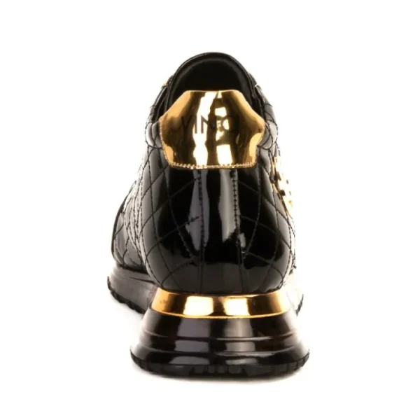 vinci_leather_the_prestig_3.webp Outlet Vinci Leather Shoes Vinci Leather The Prestige Limited Edition High-Top Sneaker Black & Gold