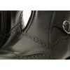 Online Vinci Leather Shoes Vinci Leather The Rand Leather Double Buckle Brogue Boot With A Zipper (14560 S-2) Black
