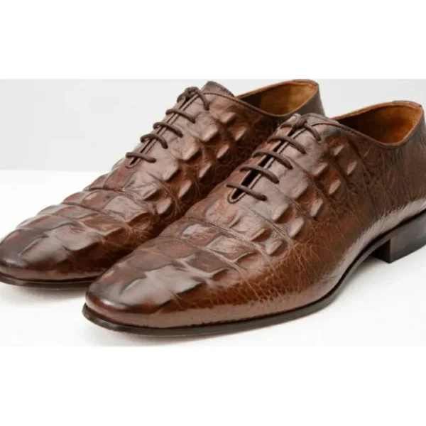 vinci_leather_the_randor__1-1.webp Fashion Vinci Leather Shoes Vinci Leather The Randor Leather Oxford Shoe (D-913) Brown