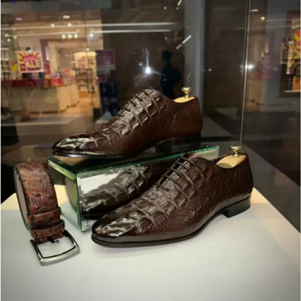 vinci_leather_the_randor__3-1.webp Fashion Vinci Leather Shoes Vinci Leather The Randor Leather Oxford Shoe (D-913) Brown