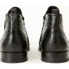 Cheap Vinci Leather Shoes Vinci Leather The Randor Leather Side-zip Dress Ankle Boot (D-912) Black