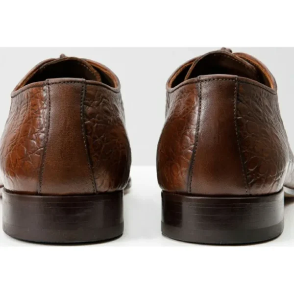 vinci_leather_the_randor__4-1.webp Fashion Vinci Leather Shoes Vinci Leather The Randor Leather Oxford Shoe (D-913) Brown