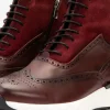 Sale Vinci Leather Shoes Vinci Leather The Regent Wingtip Boot Burgundy