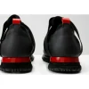 Online Vinci Leather Shoes Vinci Leather The Reno Black / Red Leather Sneaker (D-530)