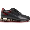 Shop Vinci Leather Shoes Vinci Leather The Rialto Patent Leather Sneaker Black / Red