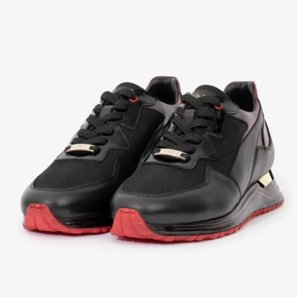 vinci_leather_the_rialto__1-1.webp Shop Vinci Leather Shoes Vinci Leather The Rialto Patent Leather Sneaker Black / Red