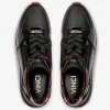 Shop Vinci Leather Shoes Vinci Leather The Rialto Patent Leather Sneaker Black / Red