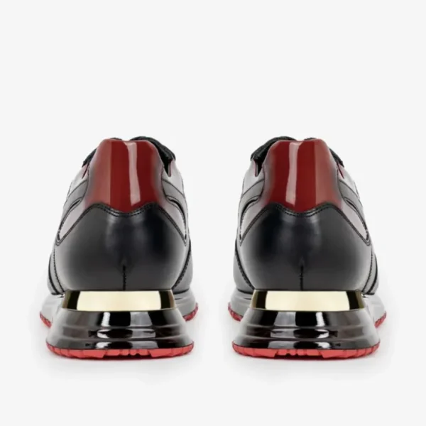 vinci_leather_the_rialto__3-1.webp Shop Vinci Leather Shoes Vinci Leather The Rialto Patent Leather Sneaker Black / Red