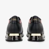 Cheap Vinci Leather Shoes Vinci Leather The Rialto Leather Sneaker Black / Red