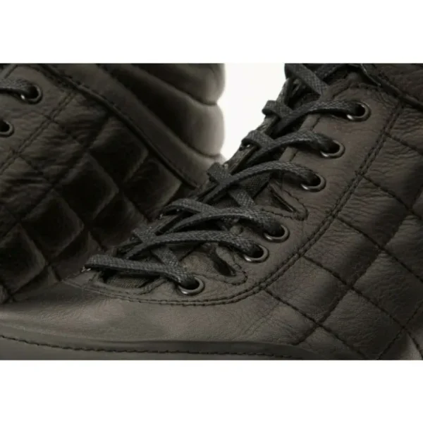 Outlet Vinci Leather Shoes Vinci Leather The Riga Suede Leather Casual Lace-up Boot (14138 S-9) Black