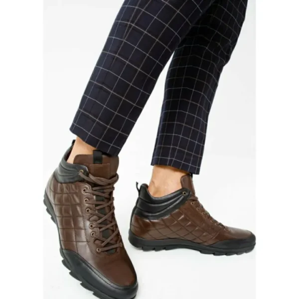 vinci_leather_the_riga_br_1.webp Flash Sale Vinci Leather Shoes Vinci Leather The Riga Suede Leather Casual Lace-up Boot (14138 K-9) Brown
