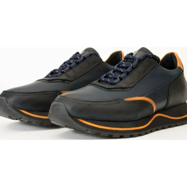 vinci_leather_the_ring_na_1.webp Shop Vinci Leather Shoes Vinci Leather The Ring Leather Sneaker (14249) Navy