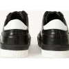 Clearance Vinci Leather Shoes Vinci Leather The Rom Leather Sneaker (D-2168) Black