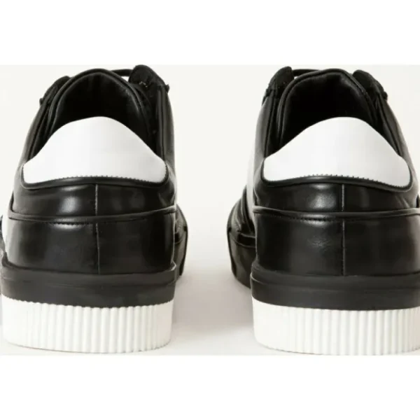 Clearance Vinci Leather Shoes Vinci Leather The Rom Leather Sneaker (D-2168) Black