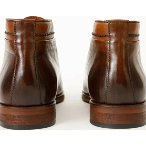 vinci_leather_the_rome_br_3.webp Outlet Vinci Leather Shoes Vinci Leather The Rome Leather Oxford Cap-toe Boot (X-4023) Brown