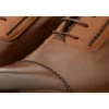 Outlet Vinci Leather Shoes Vinci Leather The Rome Leather Oxford Cap-toe Boot (X-4023) Brown