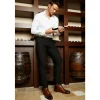 Outlet Vinci Leather Shoes Vinci Leather The Rome Leather Oxford Cap-toe Boot (X-4023) Brown