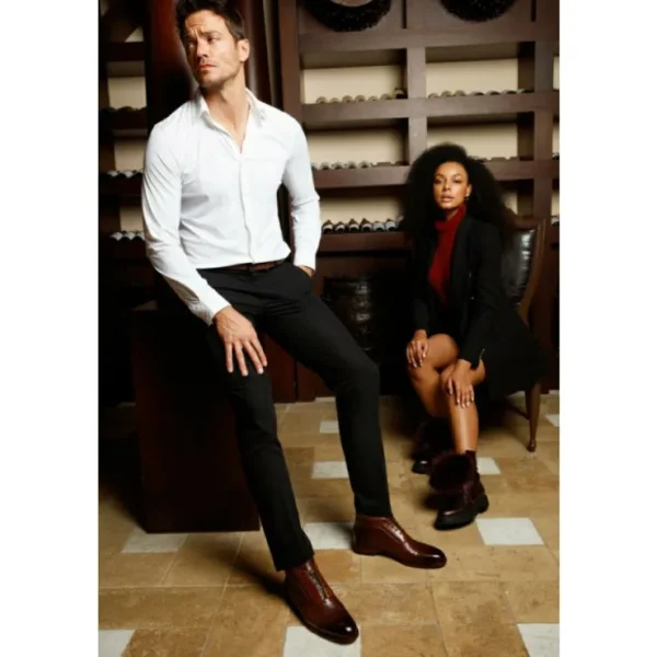 vinci_leather_the_rome_br_8.webp Outlet Vinci Leather Shoes Vinci Leather The Rome Leather Oxford Cap-toe Boot (X-4023) Brown
