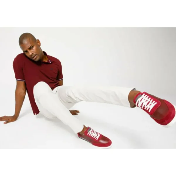 vinci_leather_the_rotello_2-1.webp Best Vinci Leather Shoes Vinci Leather The Burgundy Leather Sneaker (11108) Rotello