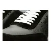 Hot Vinci Leather Shoes Vinci Leather The Black Leather Sneaker (11108) Rotello