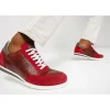 Best Vinci Leather Shoes Vinci Leather The Burgundy Leather Sneaker (11108) Rotello