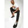 Hot Vinci Leather Shoes Vinci Leather The Black Leather Sneaker (11108) Rotello