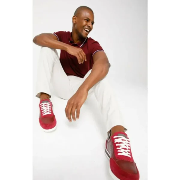 vinci_leather_the_rotello_9-1.webp Best Vinci Leather Shoes Vinci Leather The Burgundy Leather Sneaker (11108) Rotello