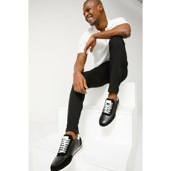 vinci_leather_the_rotello_9.webp Hot Vinci Leather Shoes Vinci Leather The Black Leather Sneaker (11108) Rotello