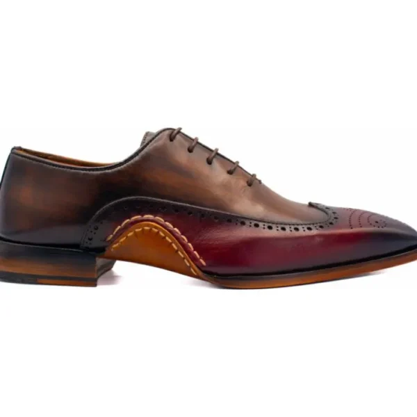 vinci_leather_the_royal_h_0-3.webp Best Sale Vinci Leather Shoes Vinci Leather The Royal Hand Craft Wingtip Oxford Shoe (E-005) Burgundy