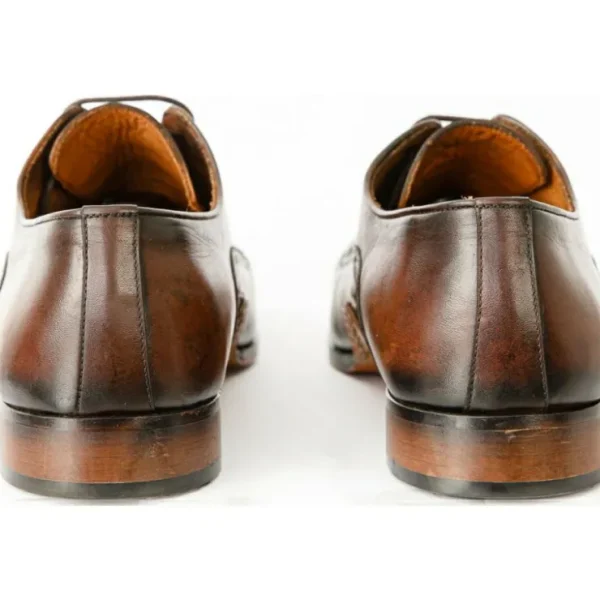 vinci_leather_the_royal_h_4-2.webp Online Vinci Leather Shoes Vinci Leather The Royal Hand Craft Wingtip Oxford Shoe (E-005) Brown
