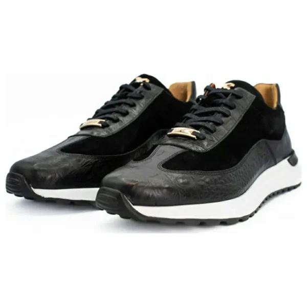 vinci_leather_the_savamal_1.webp Sale Vinci Leather Shoes Vinci Leather The Savamala Leather Sneaker (18618 S-1) Black