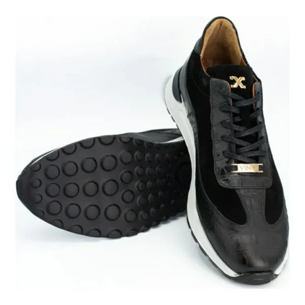 vinci_leather_the_savamal_4.webp Sale Vinci Leather Shoes Vinci Leather The Savamala Leather Sneaker (18618 S-1) Black
