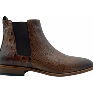 Cheap Vinci Leather Shoes Vinci Leather The Sirocco Leather Chelsea Dress Boot (14546) Brown